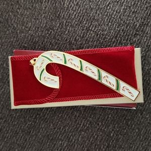 Wallace 2021 Gold-Plated Candy Cane Ornament